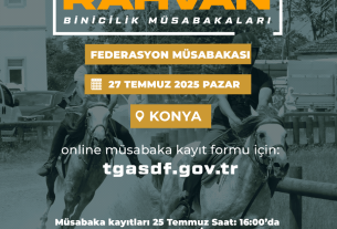 RAHVAN BİNİCİLİK FEDERASYON MÜSABAKASI | KONYA | MÜSABAKA KAYIT FORMU | 27 TEMMUZ 2025