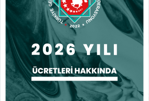 2026 YILI ÜCRETLERİ HAKKINDA DUYURU