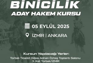 Rahvan Binicilik Aday Hakem Kursu | 05 Eylül 2025 | İzmir – Ankara