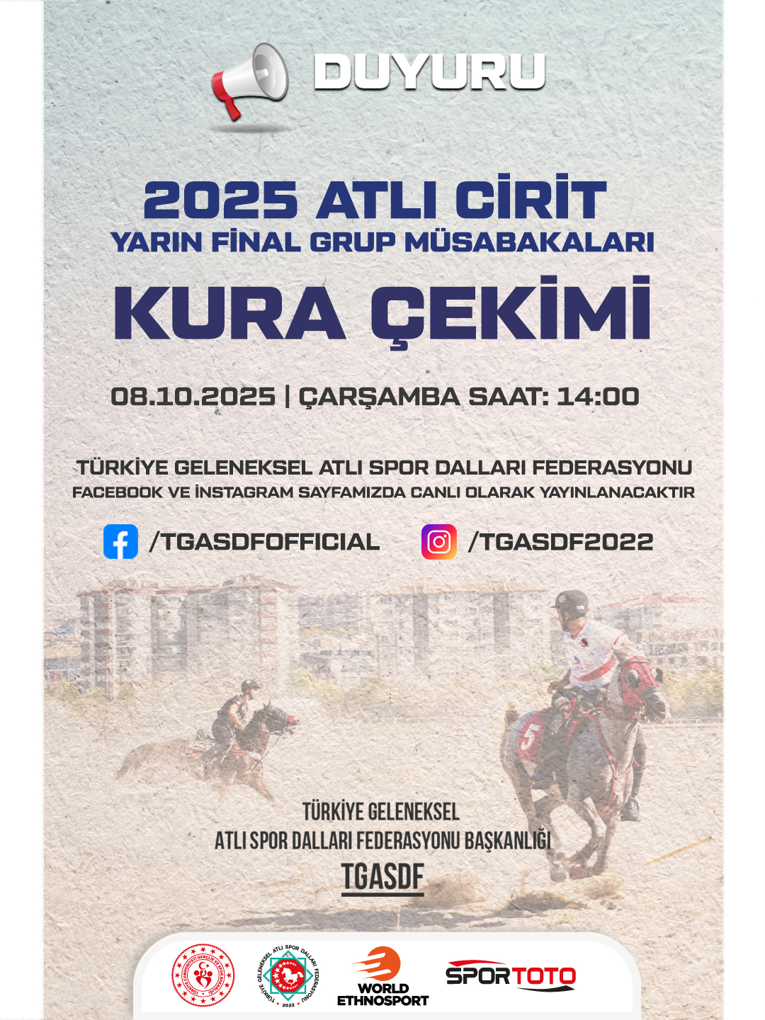 2025 ATLI CİRİT YARI FİNAL GRUP MÜSABAKALARI KURA ÇEKİMİ | 08.10.2025