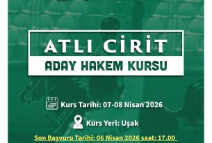 DUYURU | Atlı Cirit Aday Hakem Kursu 07-08 Nisan 2026 | UŞAK