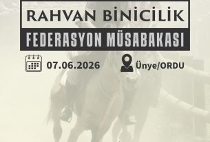 RAHVAN BİNİCİLİK FEDERASYON MÜSABAKASI | Ünye/ORDU | 07 Haziran 2026 | Müsabaka Ön Kayıt Formu