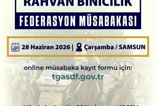 RAHVAN BİNİCİLİK FEDERASYON MÜSABAKASI | Çarşamba / SAMSUN | 28 Haziran 2026 | Müsabaka Ön Kayıt Formu