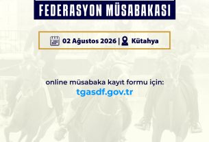 RAHVAN BİNİCİLİK FEDERASYON MÜSABAKASI | KÜTAHYA | 02 Ağustos 2026 | Müsabaka Ön Kayıt Formu