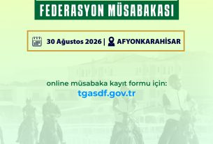 RAHVAN BİNİCİLİK FEDERASYON MÜSABAKASI | AFYONKARAHİSAR | 30 Ağustos 2026 | Müsabaka Ön Kayıt Formu