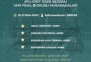 TGASDF Atlı Cirit 2026 Sezonu | Yarı Final D Grubu Müsabakaları | 20-22 Ekim 2026 | Kahramankazan / ANKARA