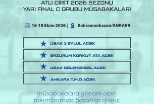 TGASDF Atlı Cirit 2026 Sezonu | Yarı Final C Grubu Müsabakaları | 16-18 Ekim 2026 | Kahramankazan / ANKARA
