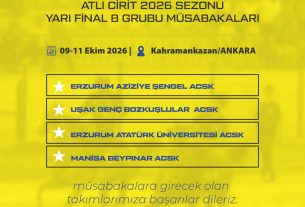TGASDF Atlı Cirit 2026 Sezonu | Yarı Final B Grubu Müsabakaları | 9-11 Ekim 2026 | Kahramankazan / ANKARA