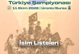 TGASDF Rahvan Binicilik 2026 Türkiye Şampiyonası Müsabakası | 11 Ekim 2026 | ÜRÜNLÜ/BURSA | İSİM LİSTELERİ